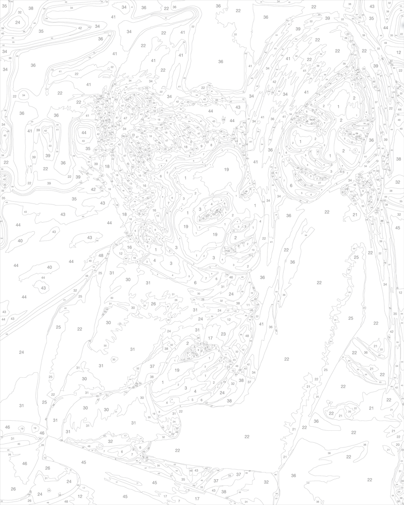 GIF file for Paint by Numbers-Browse the painting restoration process