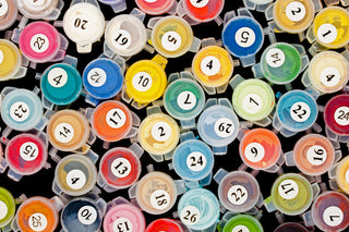 Paint supplement - Acrylic Paints-Paint by Numbers Kit Supplies (1 set)