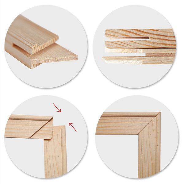 VATO Pine Wood Frame for Paint by Numbers